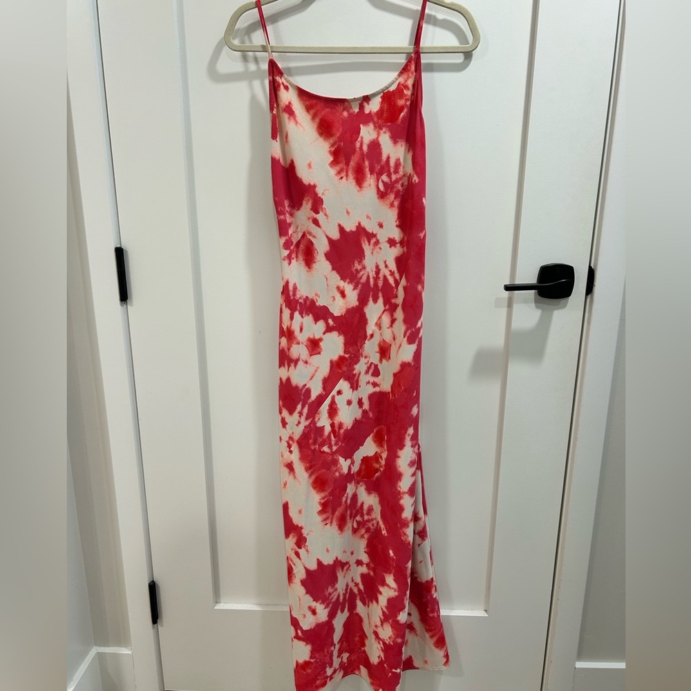 Thakoon Pink and White Tie-Dye Dress